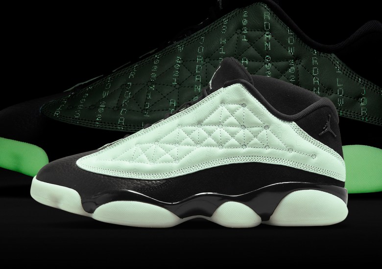 Nike Air Force 1 Low - Black - Shiny Silver - Green Glow - SneakerNews.com