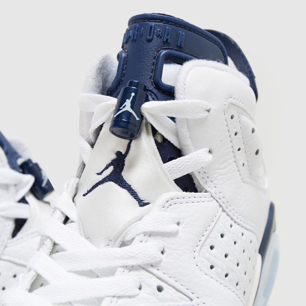 Air Jordan 6 GS White Midnight Navy 384665-141 Release Date ...