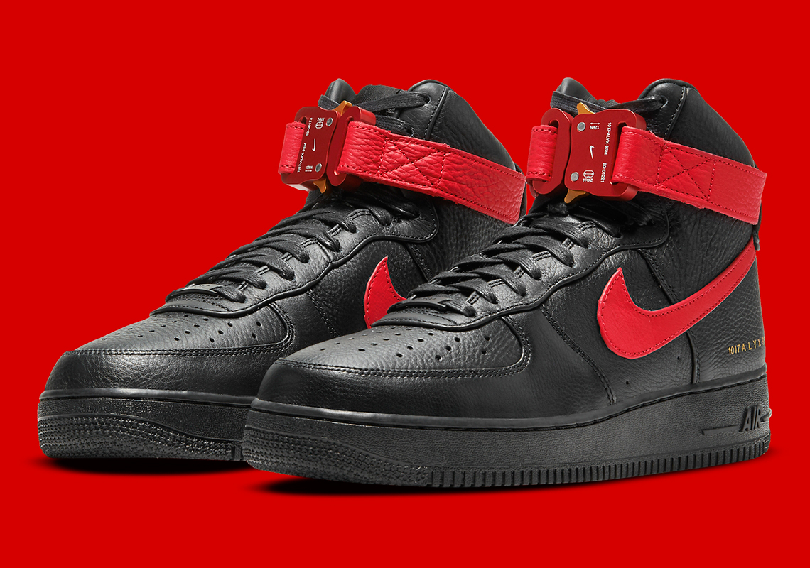 Nike air force 1 high university red/black sale