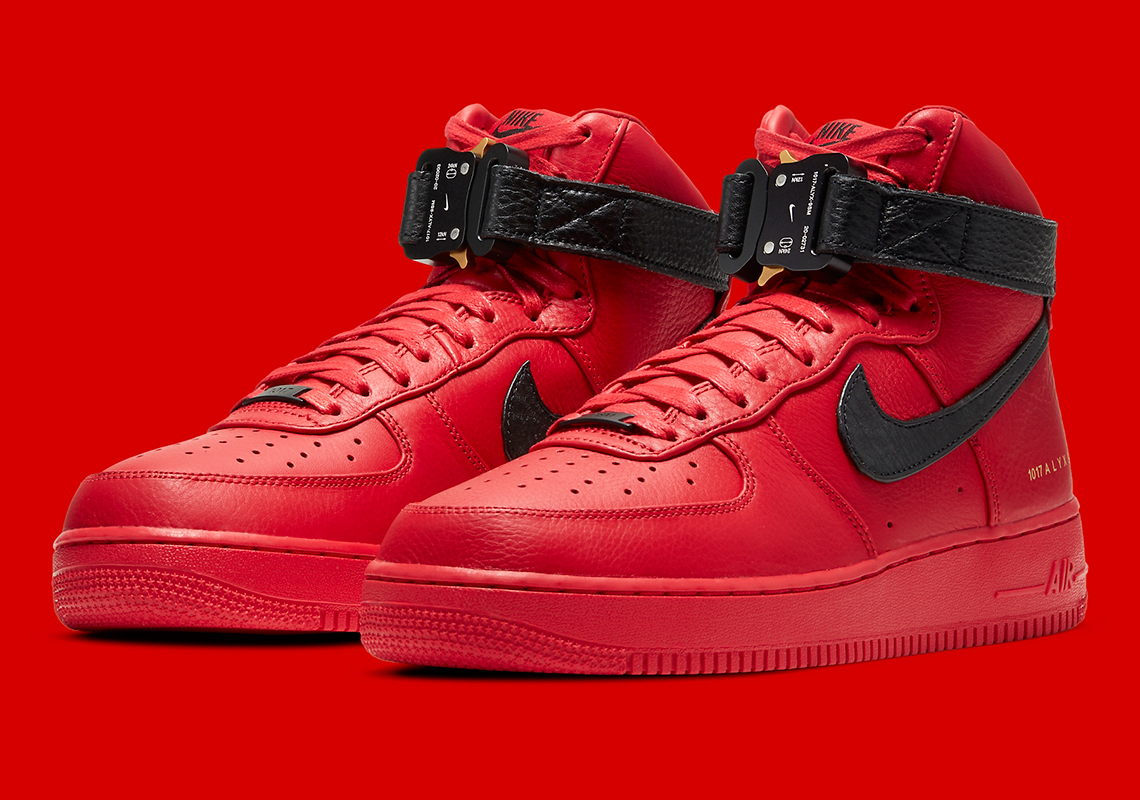 Matthew M. Williams ALYX Studio Nike Air Force 1 High University Red ...