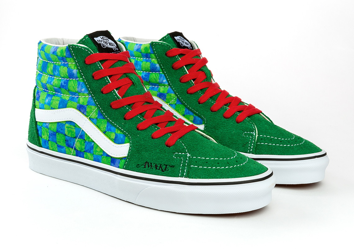 Yellow blue red hot sale green vans