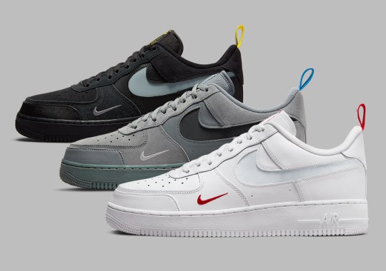 Nike's Modified Air Force 1 With Cut-Out Swooshes Appears In Three Colorways