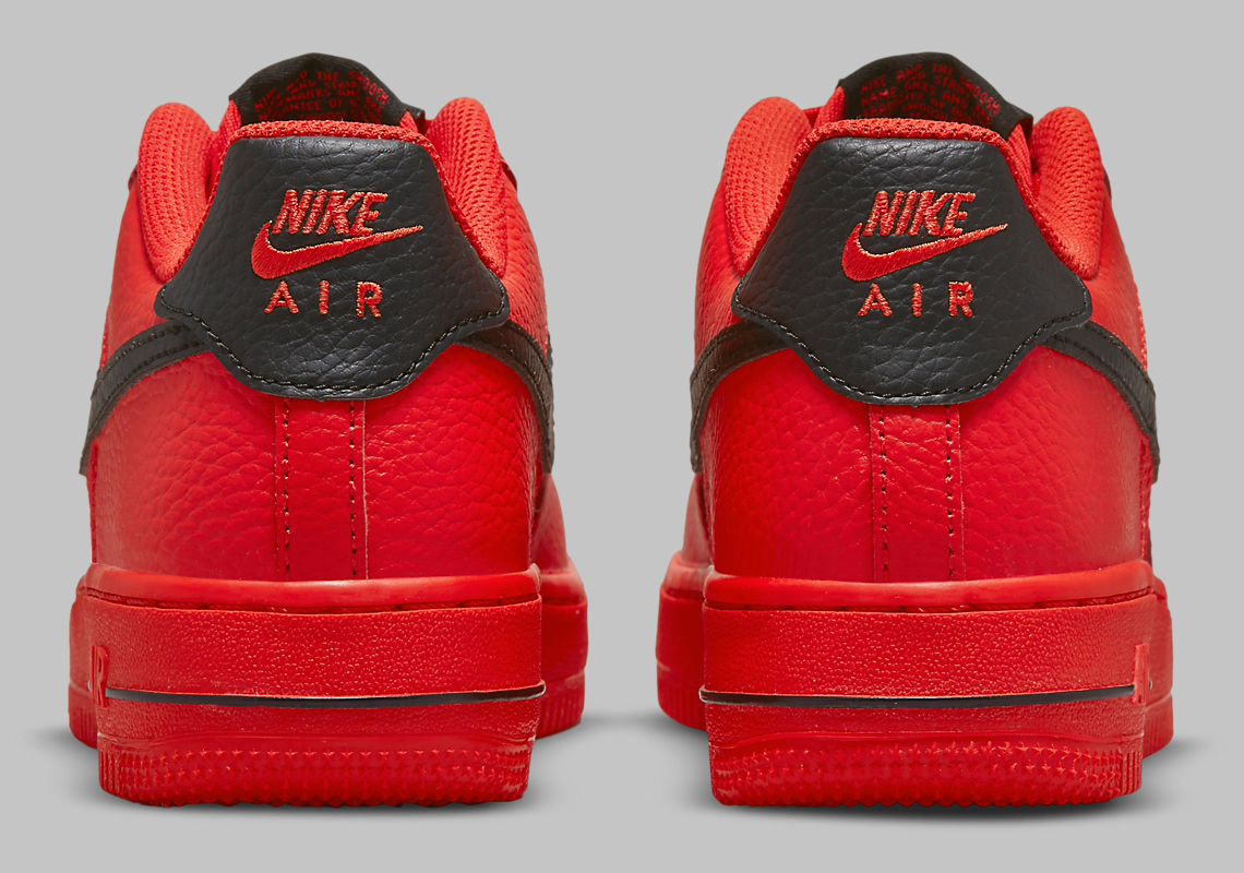 Nike Air Force 1 Low Gs Mesh Red Black Dh9596 600 8