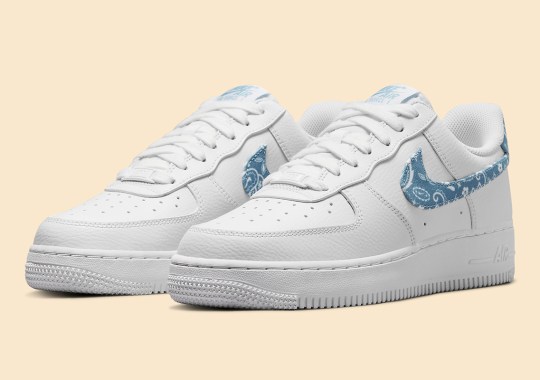 Bandana Paisley Prints Appear On This Women’s Nike Air Force 1 Low “Worn Blue”