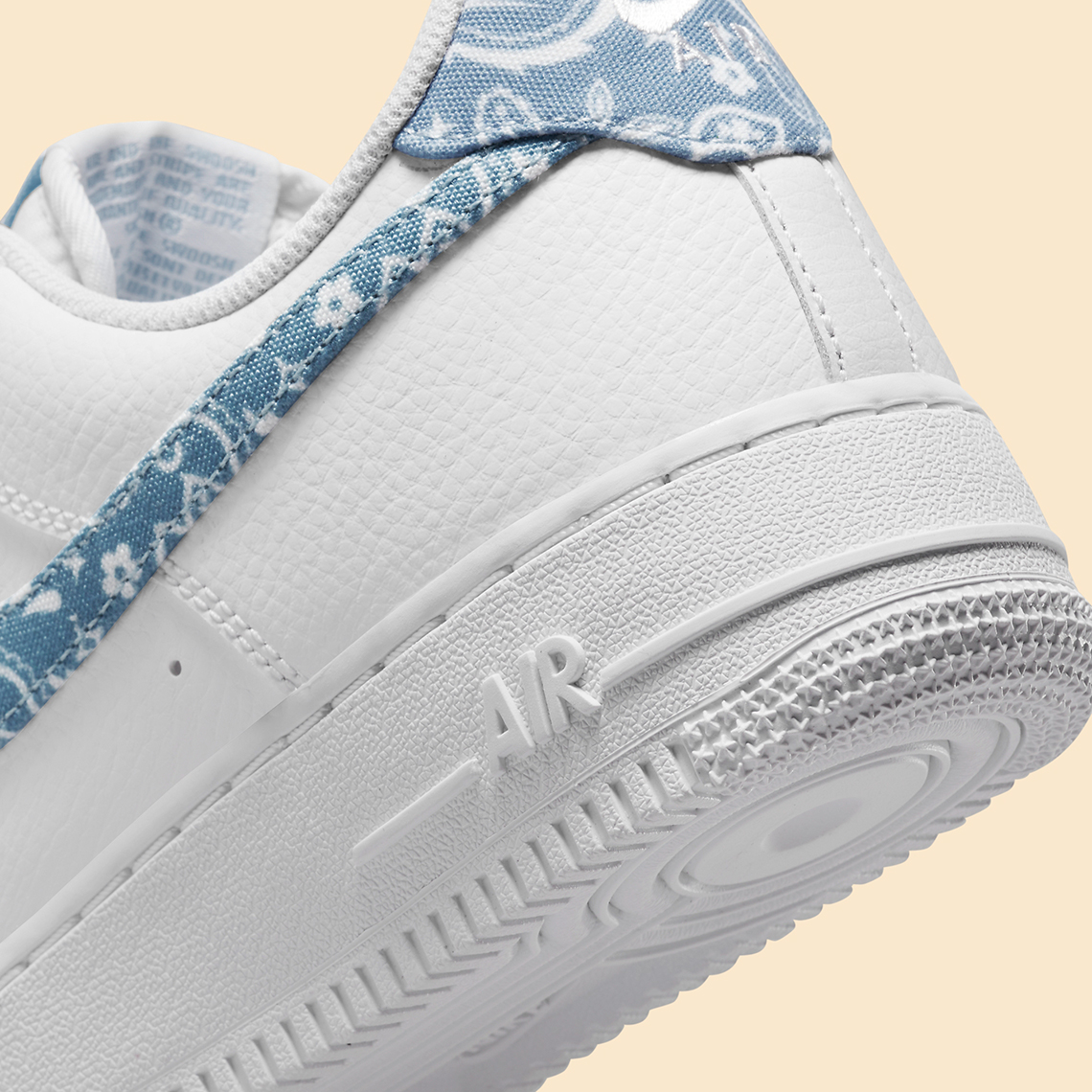 Nike Air Force 1 Low Paisley White Worn Blue Dh4406 100 6