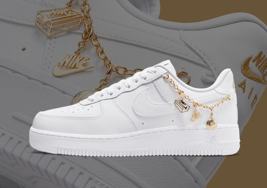 Nike Further Accessorizes The Air Force 1 With A Charm-Heavy Anklet