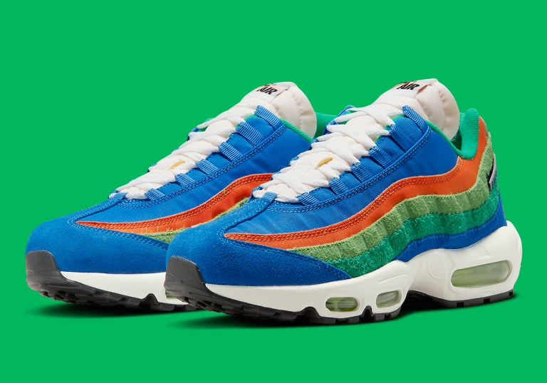 Nike Air Max 95 SE Running Club Photo Blue Black Roma Green DH2718-400 Men\'s 9 Nike Air Max 95 SE Running Club Photo Blue Black Roma Green  main image 4