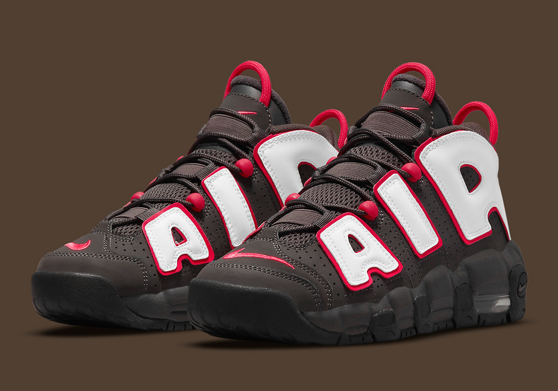 Nike Air More Uptempo Gs Brown Red Dh9719 200 2