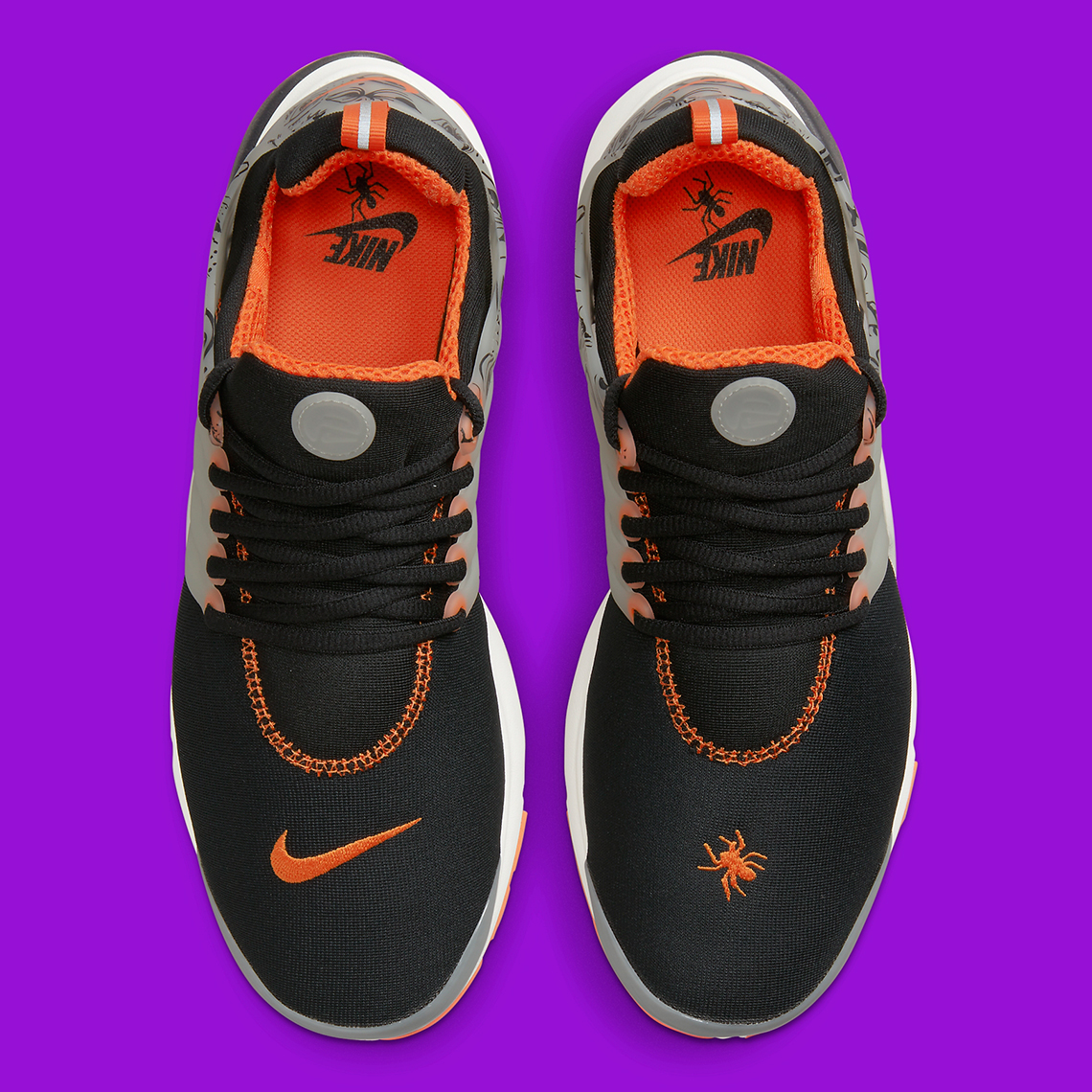  Nike Mens Air Presto PRM DJ9568 001 Halloween - Size 4 Black/ Orange