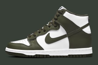 nike dunk high gs olive green white DB2179 105 4