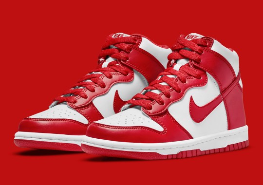 Official Images Of The Nike Dunk High GS "University Red"