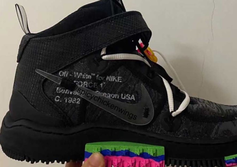 The Off-White x Nike Air Force 1 Mid 'Graffiti' Sneaker Is Out Now –  Footwear News