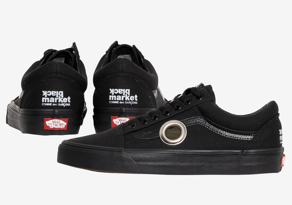 COMME des GARCONS Black Market Vans Old Skool | SneakerNews.com