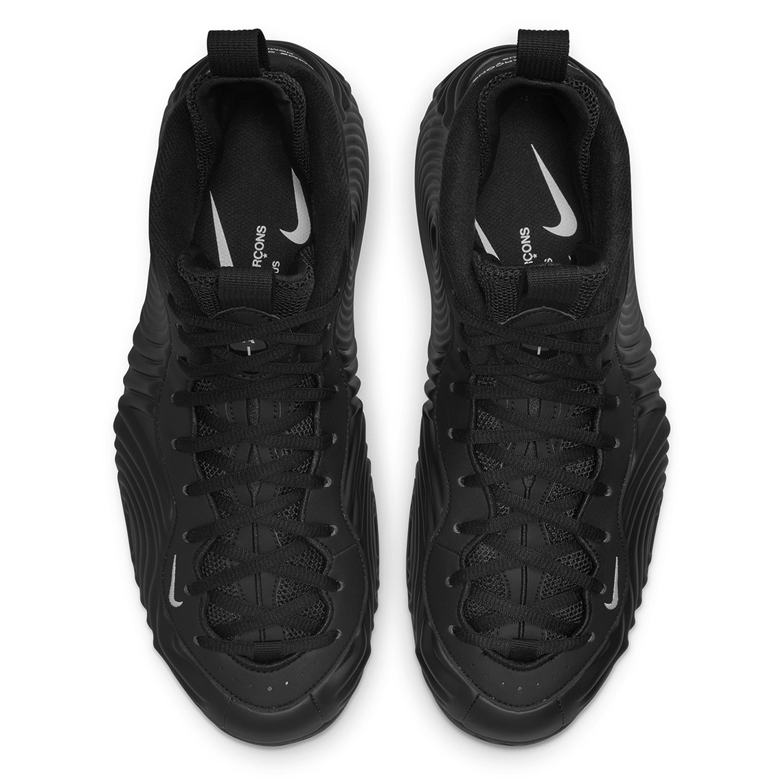 COMME des GARCONS Nike Foamposite One Black White Release Date