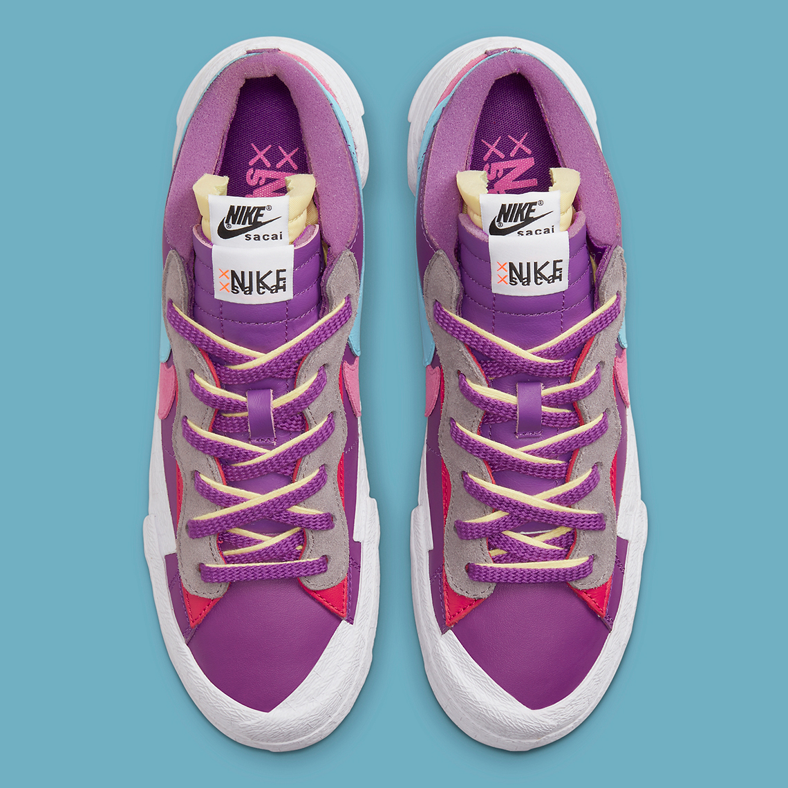 sacai KAWS Nike Blazer Low DM7901-500 Release Date | SneakerNews.com