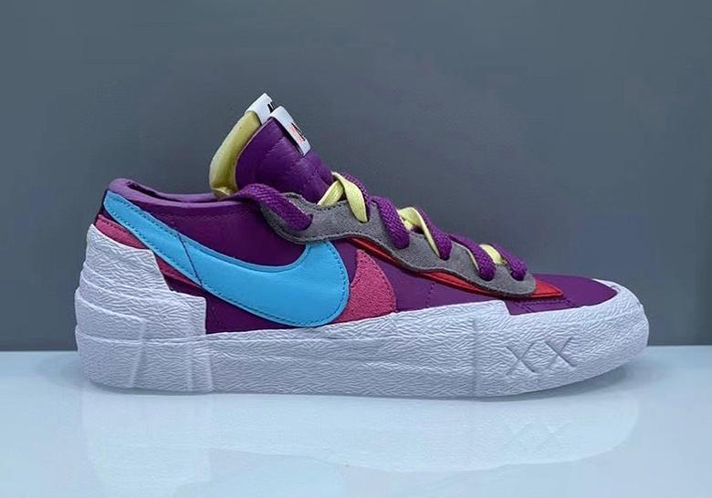 Messing Foran Rådgiver KAWS sacai Nike Blazer Low Blue Purple Release Info | SneakerNews.com