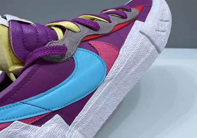 KAWS sacai Nike Blazer Low Blue Purple Release Info | SneakerNews.com