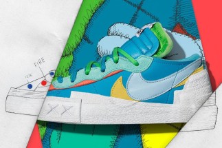 KAWS sacai Nike Blazer Low Neptune Blue Store List