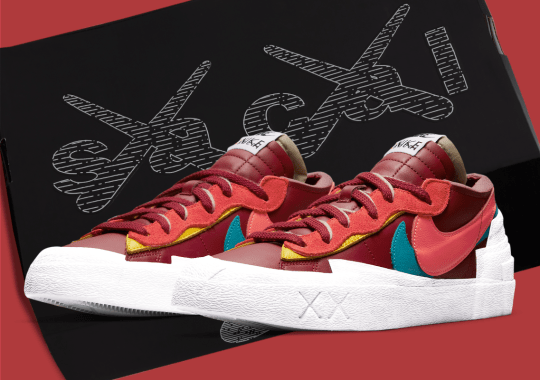 KAWS' sacai x Nike Blazer Low "Team Red" Appears In Official Images