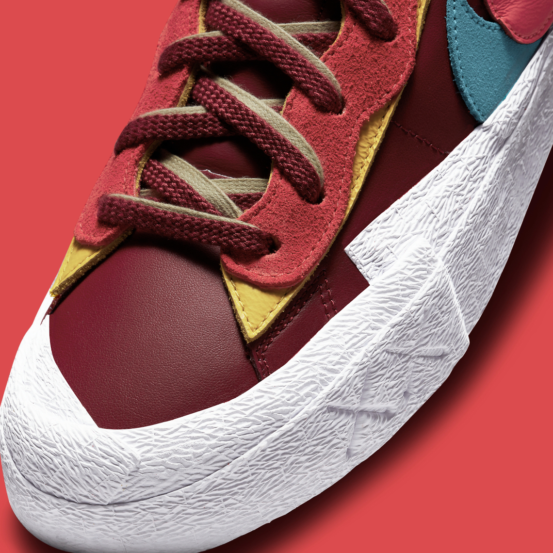 KAWS On-Feet sacai Nike Blazer Low Team Red DM7901 600 11