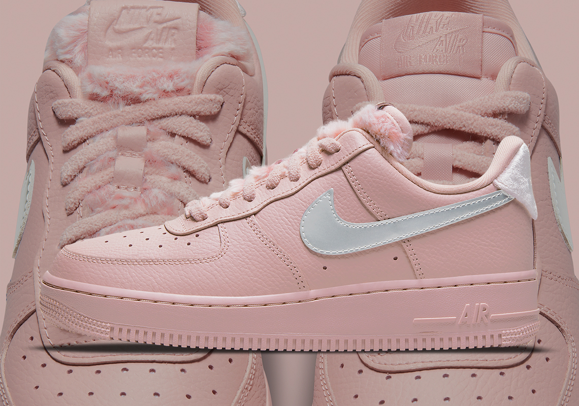 Reverberation Suppose Amplifier Nike Air Force 1 Pink Sherpa DO6724-601 Release Info | SneakerNews.com