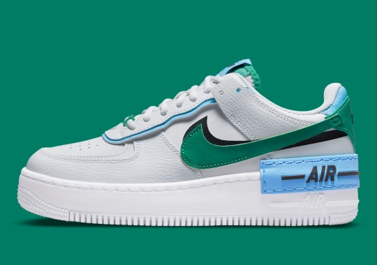 The Women’s Nike Air Force 1 Shadow Appears With “Malachite” Swooshes