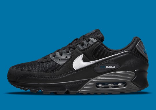 This Stealthy Nike Air Max 90 Features Rich Blue Branding