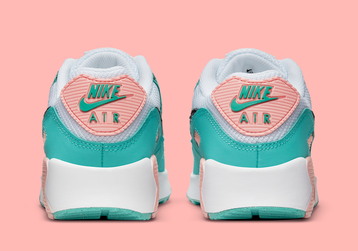 air max 90 green and pink