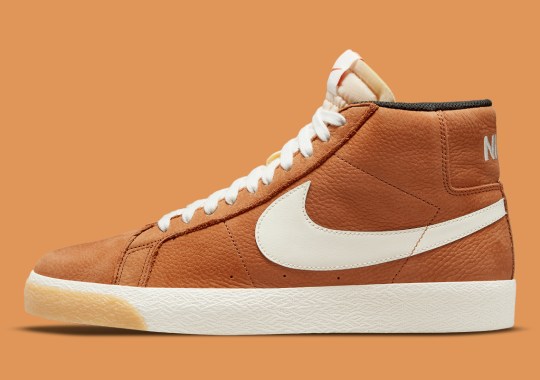 “Dark Russet” Takes Over The Latest Nike SB Blazer Mid ISO