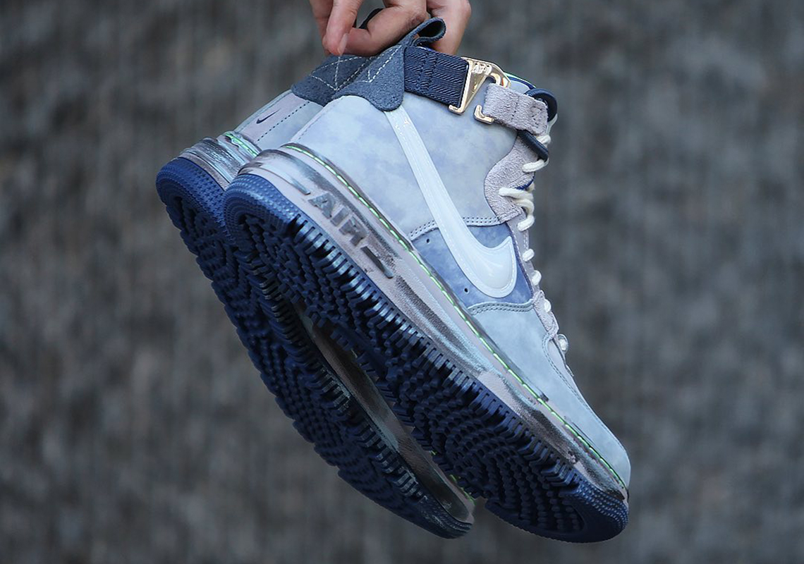 nike air force 1 high top grey