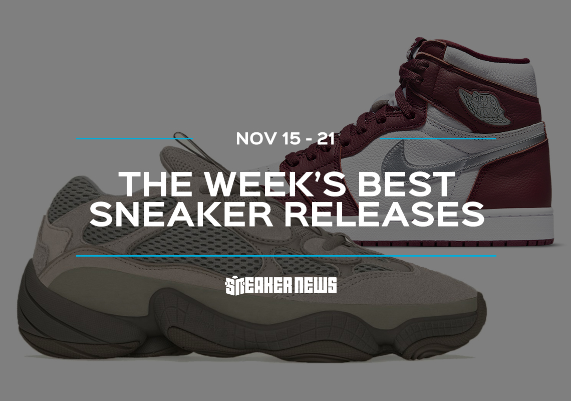 The Air Jordan 1 "Bordeaux" And Yeezy 500 "Ash Grey" Are Join This Week's Best Releases