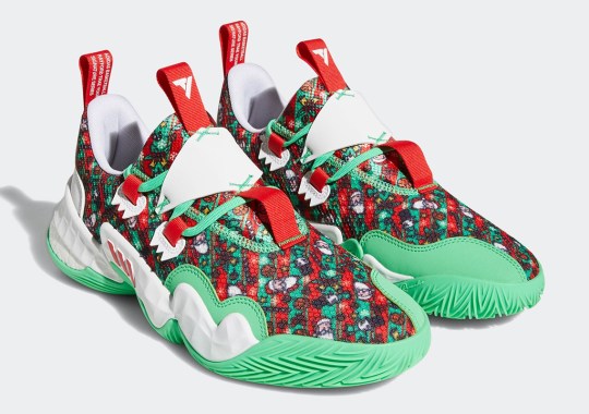 The adidas Trae Young 1 Gets Covered In Christmas Wrapping