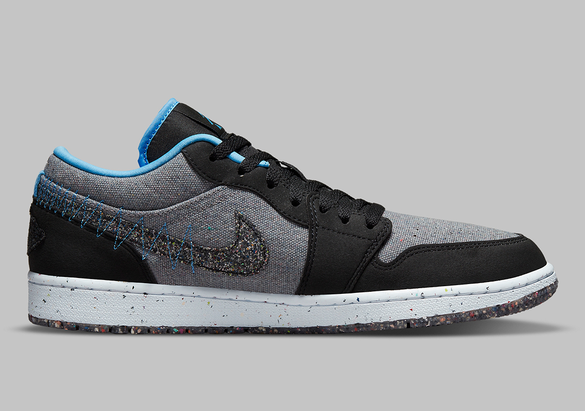 air jordan 1 low crater black grey