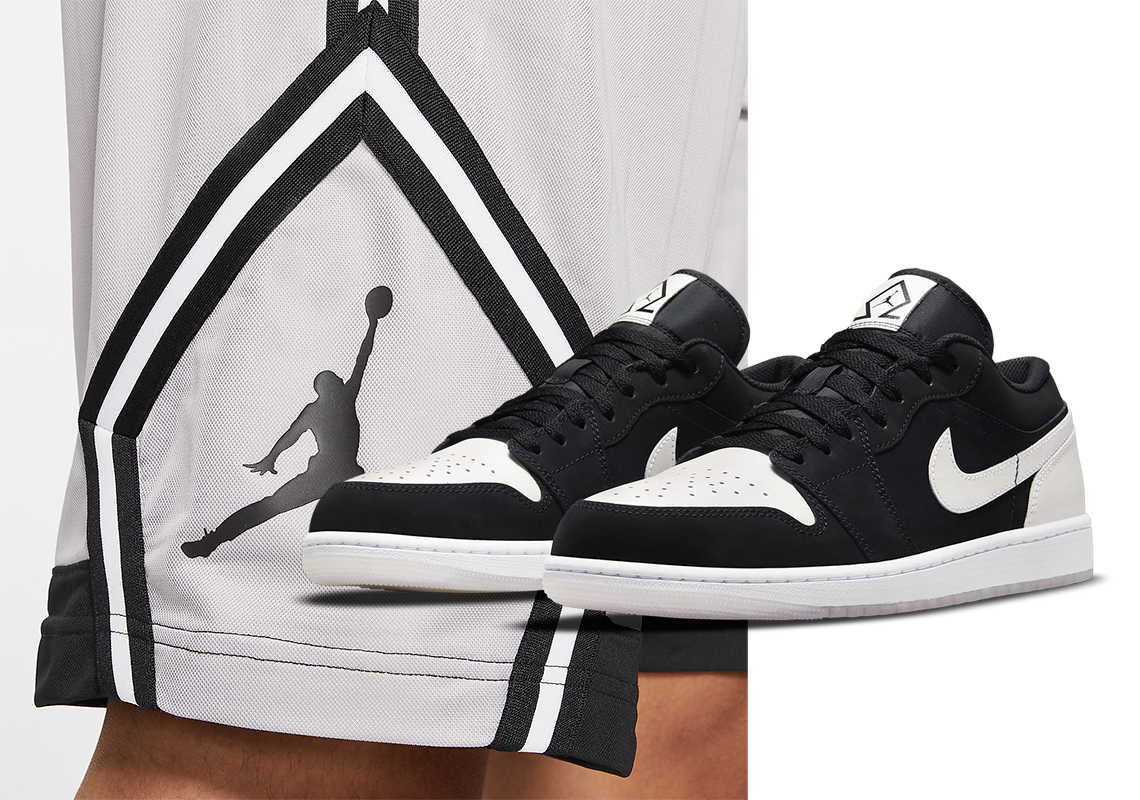 Air Jordan 1 Low Black White Diamond DH6931-001 | SneakerNews.com