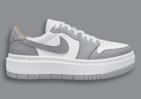 The Women’s Air Jordan 1 Low LV8D Appears In Grey And White