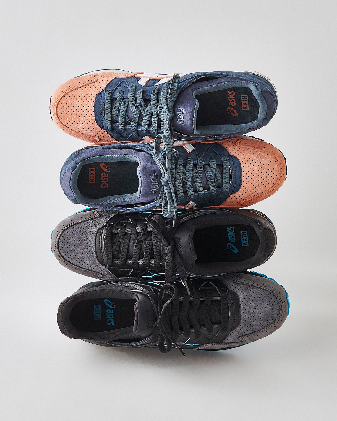 Kith zapatillas de running ASICS pie normal ultra trail negras Salmon Toe Leatherback Release Date 4