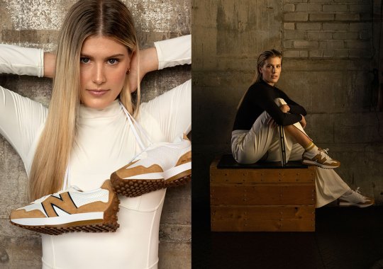 BANDIER And New Balance Unveil Second 327 And Apparel Collaboration With Genie Bouchard's Help
