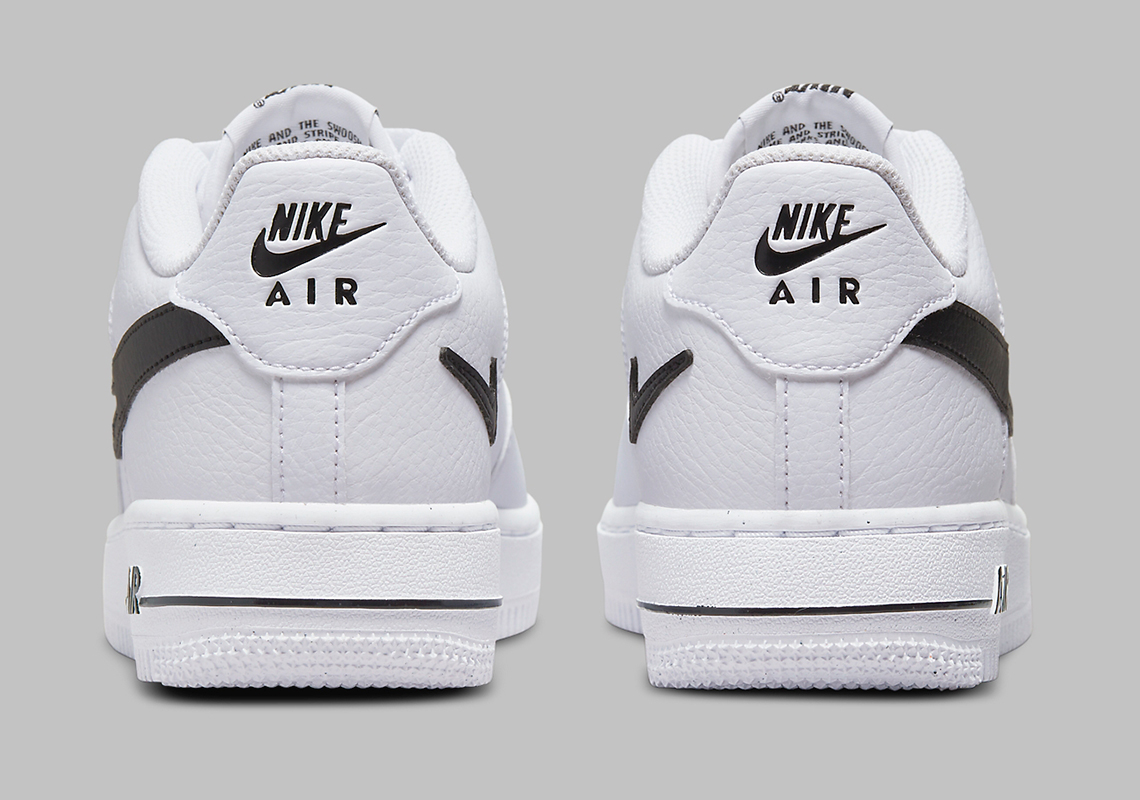 Nike Air Force 1 Low Gs White Black Dr7889 100 1