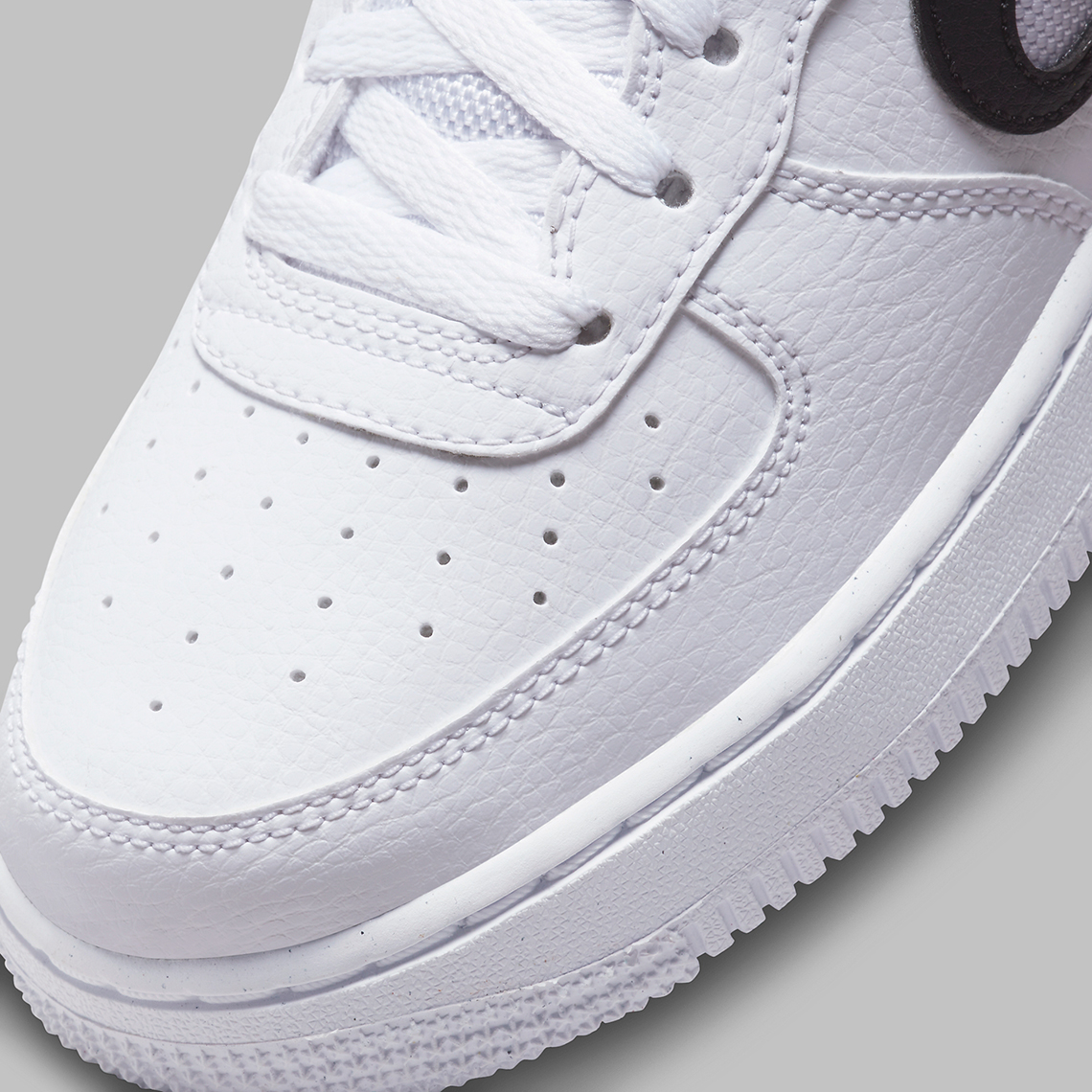 Nike Air Force 1 Low Gs White Black Dr7889 100 5