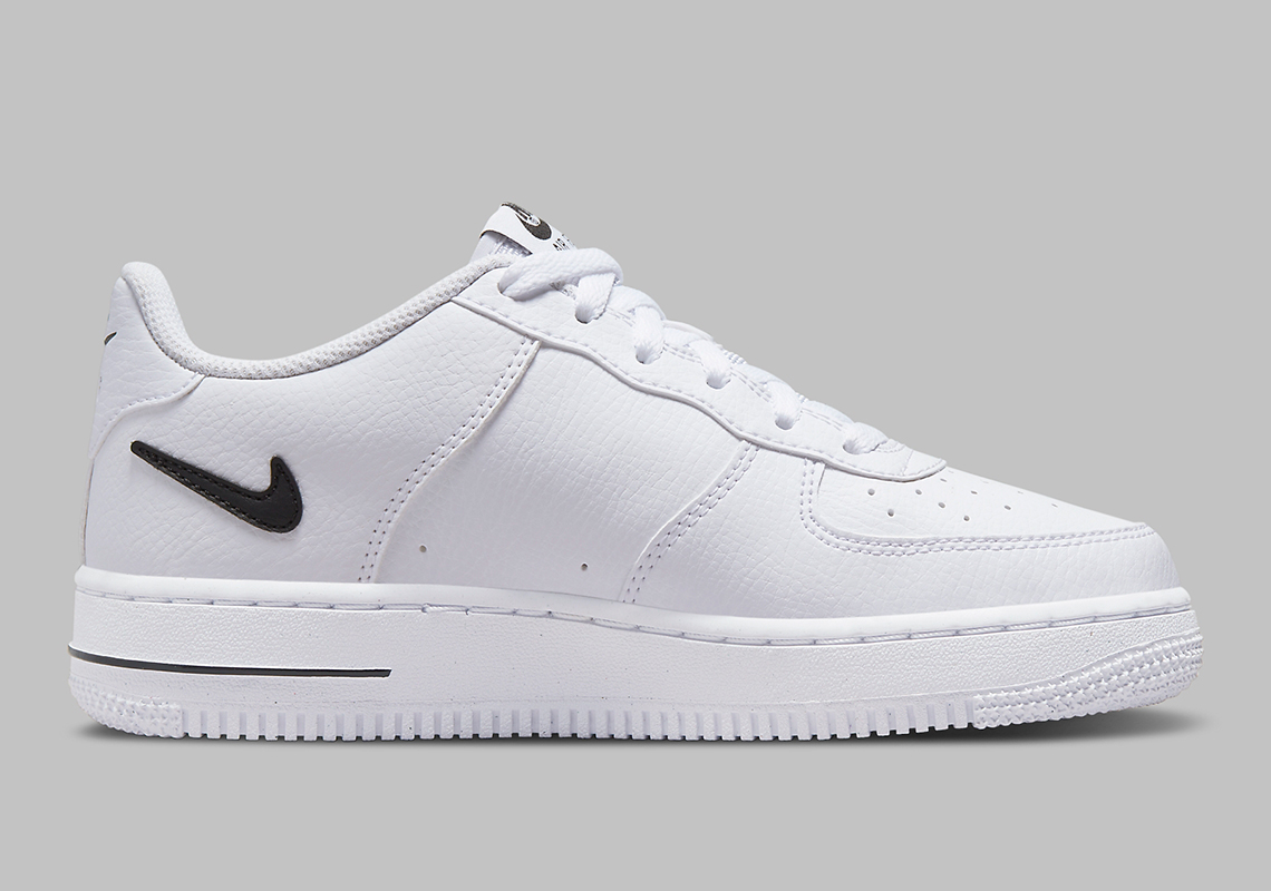 Nike Air Force 1 Low Gs White Black Dr7889 100 8