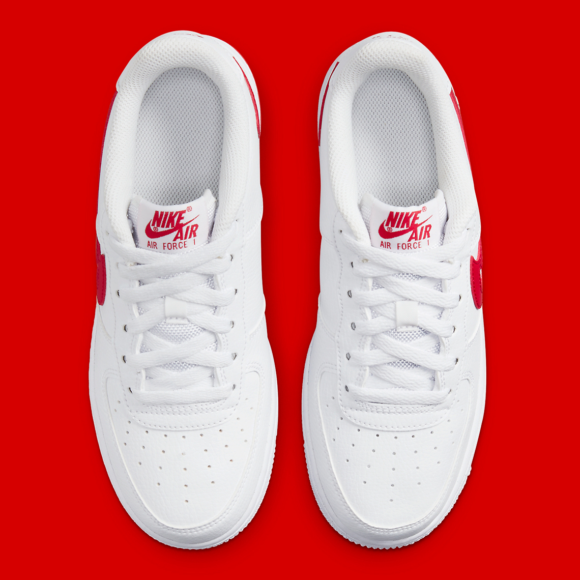 nike air force 1 low gs white red DR7970 100 3 1