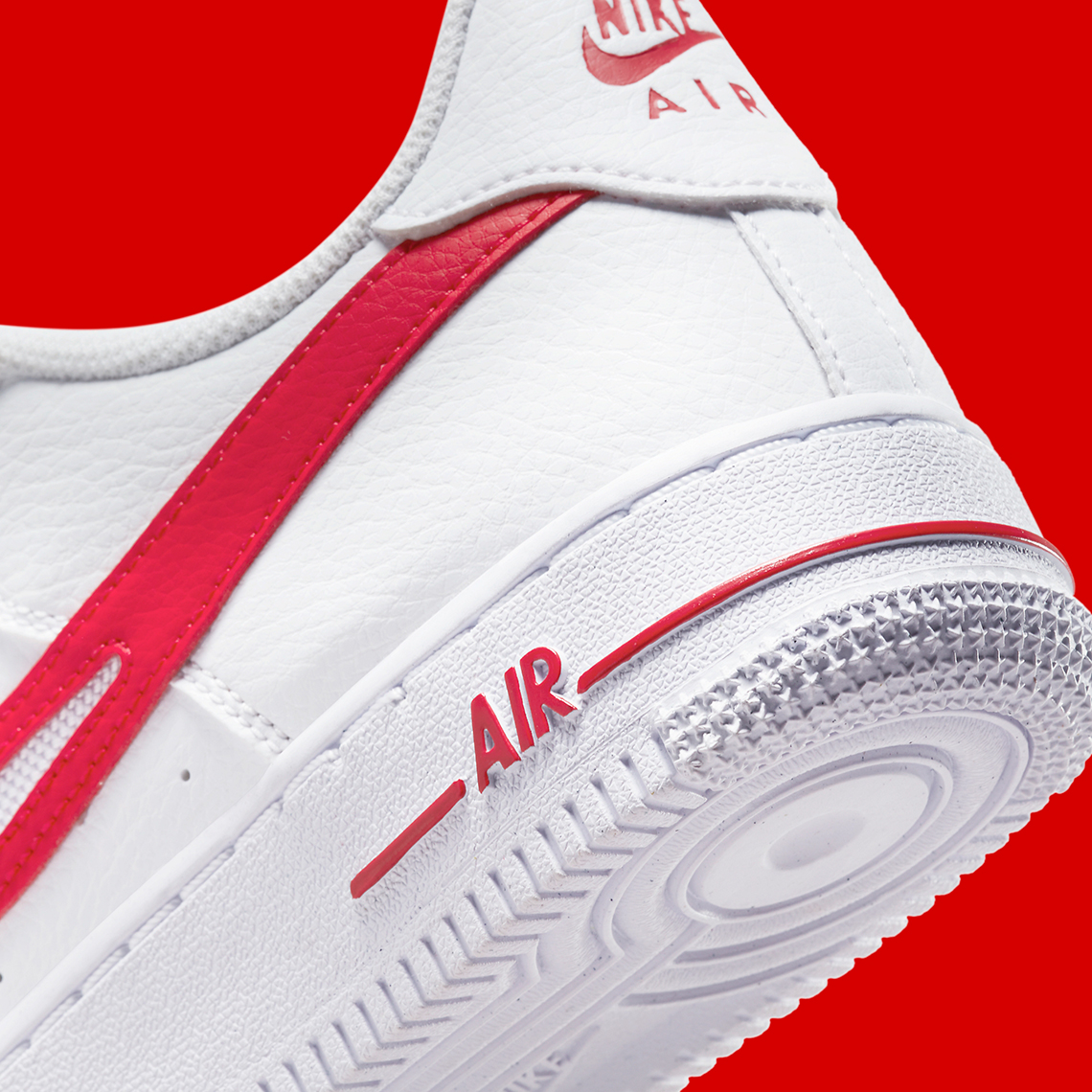 Nike Air Force 1 Low GS White Red DR7970-100 | SneakerNews.com