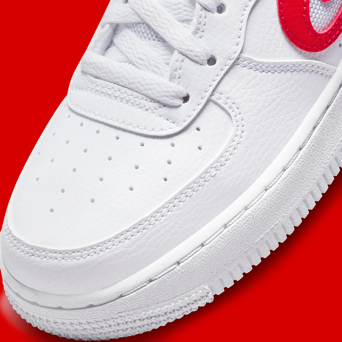 Nike Air Force 1 Low GS White Red DR7970-100 | SneakerNews.com