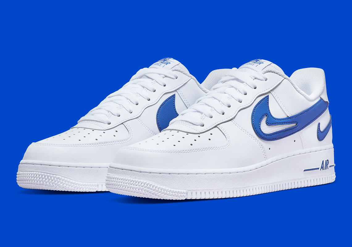 nike air force white and blue