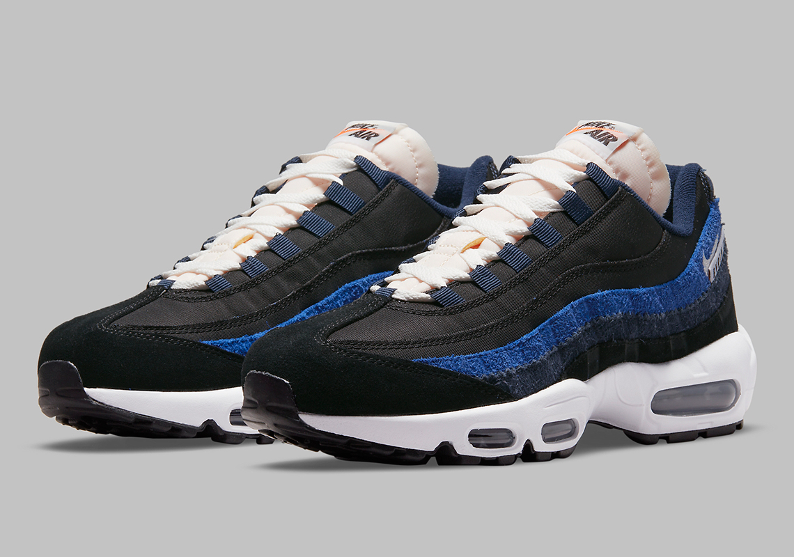 air max 95s black and blue