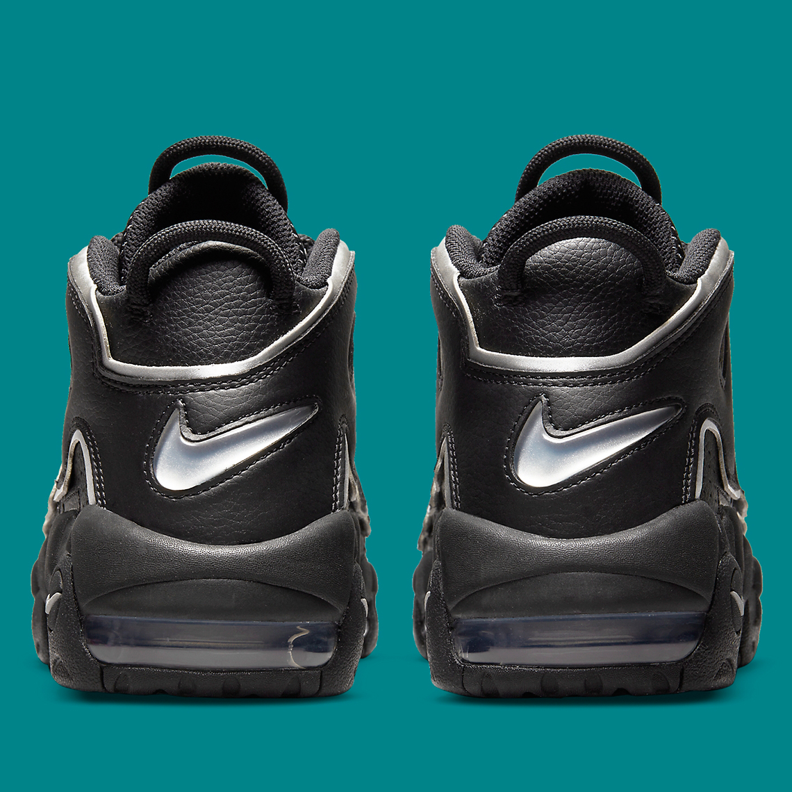 Nike Air More Uptempo Black Silver Teal Release Date 7
