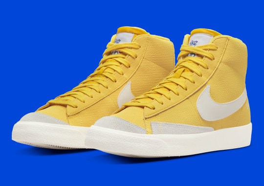 The Nike Blazer Mid '77 "Athletic Club" Appears In Varsity Yellow