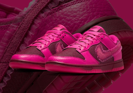 The Nike Dunk Low Gears Up For Valentine’s Day With Frill-Accented Swooshes