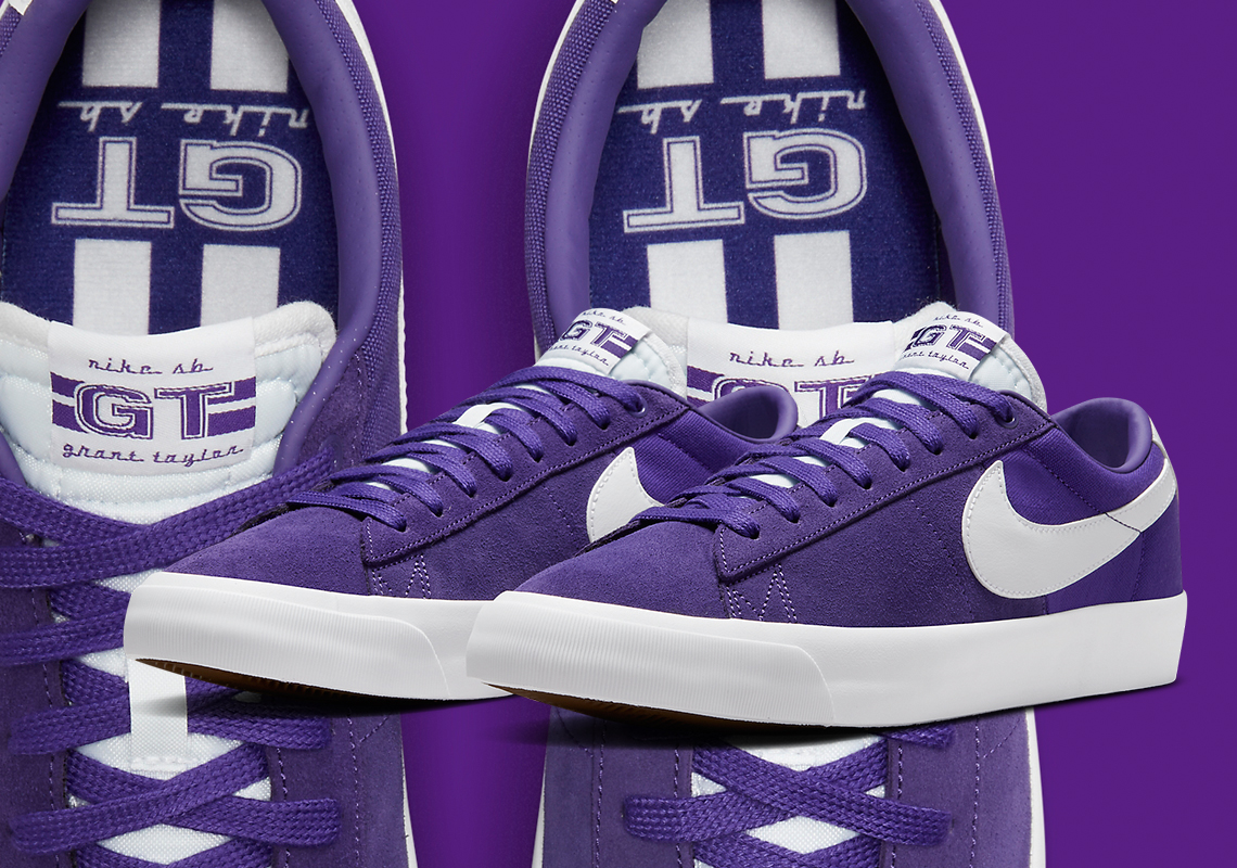 The Nike SB Blazer Low GT Appears In Varsity Purple