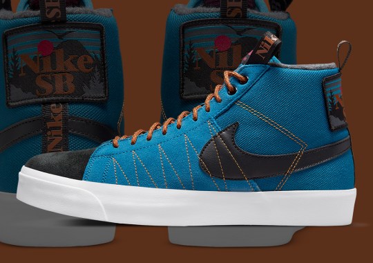 The Nike SB Blazer Mid Acclimate Appears In Blue